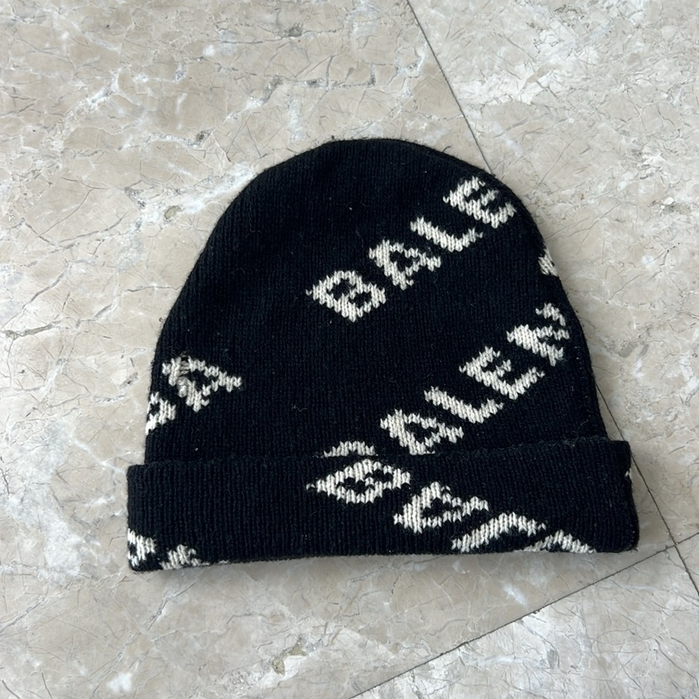 Balenciaga Knit Beanie with Logo